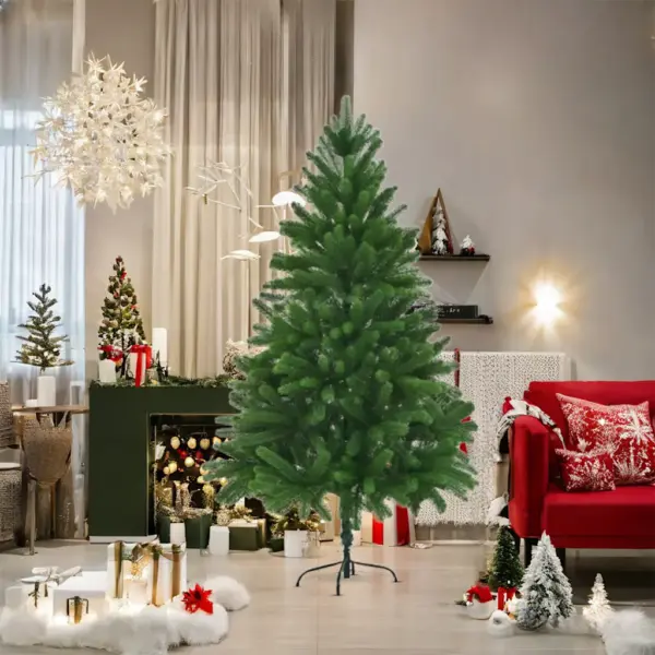 Kunstkuusk elutruude okastega, 180 cm, roheline, 700 oksa, terasalusel – 3