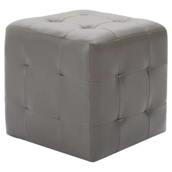 Hallid kunstnahast tumbad, 2 tk, 30 x 30 x 30 cm – 2