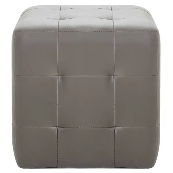 Hallid kunstnahast tumbad, 2 tk, 30 x 30 x 30 cm – 3