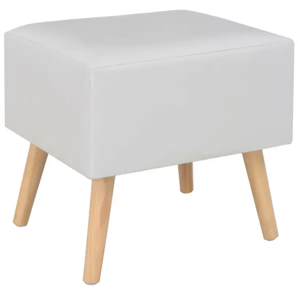 Valged kunstnahast öökapid ühe sahtliga, 2 tk, 40 x 35 x 40 cm – 4