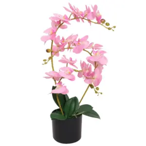 Kunstorhidee plastpotis, roosa, 65 cm