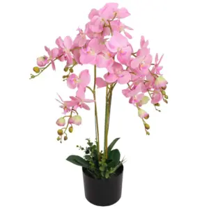 Kunstorhidee potiga, roosa, 75 cm