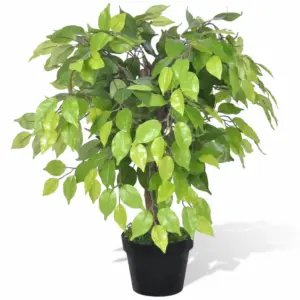 Kunsttaim viigipuu potiga, 60 cm, 420 lehega
