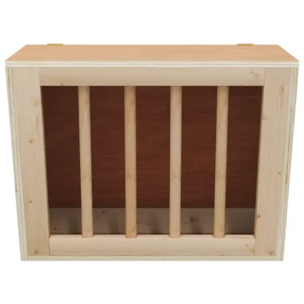 Küüliku ja väikeloomade heinasõim nulupuust, 25 x 18,5 x 20,5 cm – 3