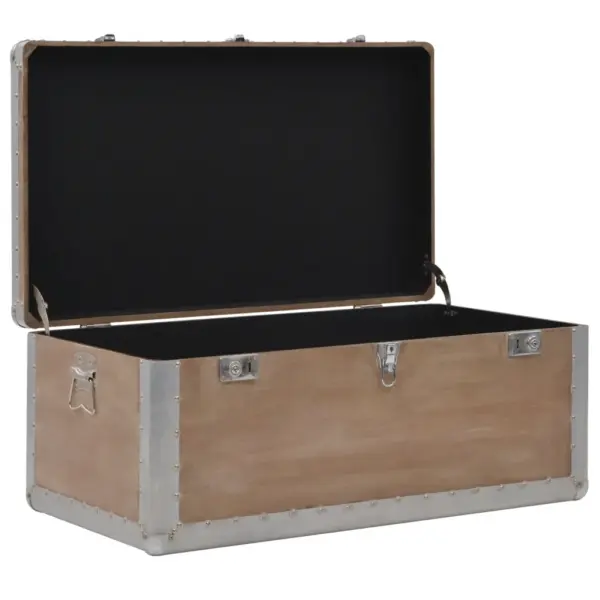 Pruun kuusepuidust hoiukirst metallääristega, 91 x 52 x 40 cm – 10