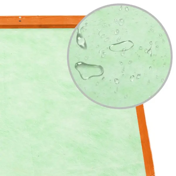 Kahekorruseline kuusepuidust küülikupuur veekindla katuse ja kaldteega, 140 x 63 x 120 cm – 8