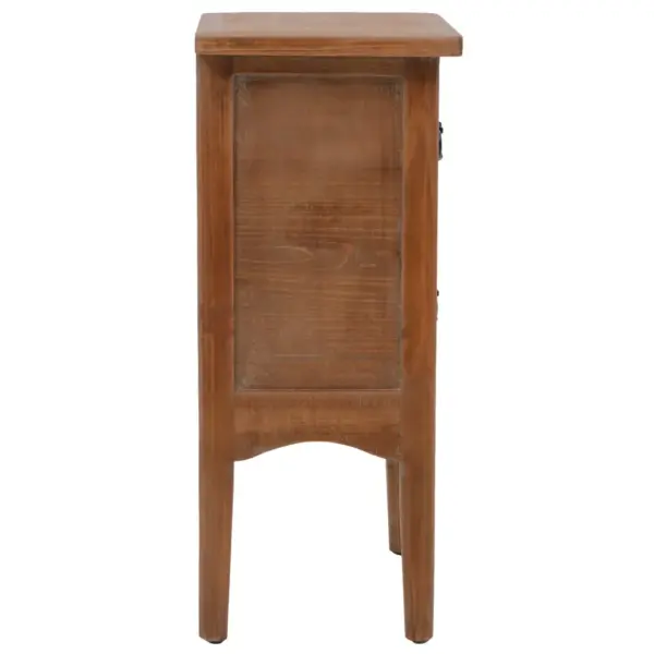 Pruun kuusepuidust öökapp 2 sahtliga, 40 x 29 x 68 cm – 4