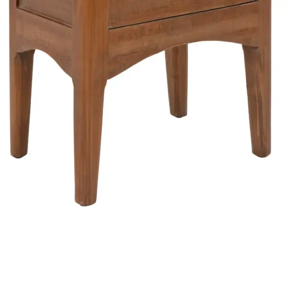 Pruun kuusepuidust öökapp 2 sahtliga, 40 x 29 x 68 cm – 10