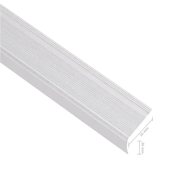 L-kujulised trepikaitsmed, alumiinium, hõbedane, 100 cm, 15 tk – 6