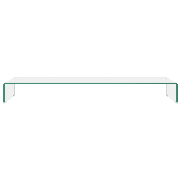 Läbipaistev klaasist telerialus / monitorialus 110 x 30 x 13 cm - 3