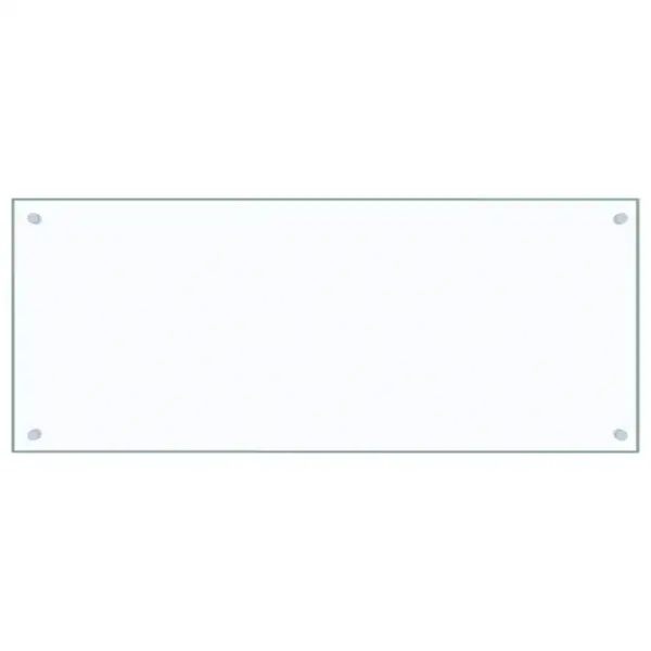 Karastatud klaasist köögi pritsmekaitse, läbipaistev, 100 x 40 cm – 2