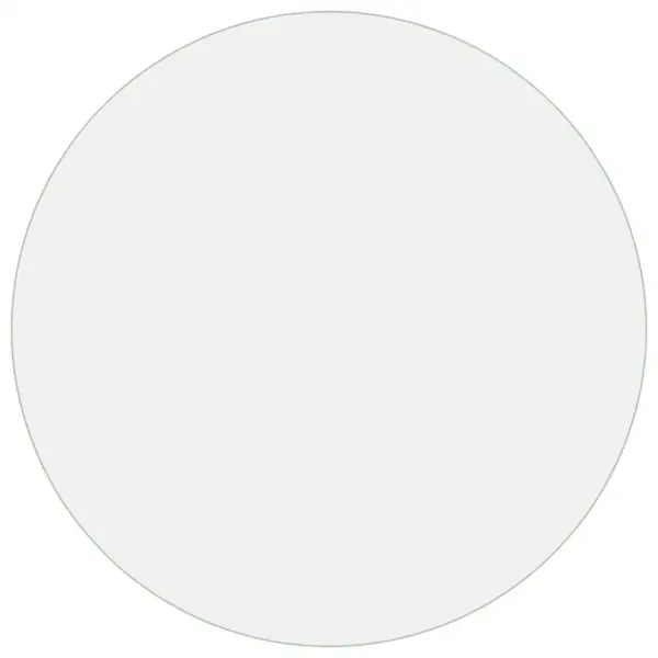 Ümmargune läbipaistev lauakaitse PVC-st, Ø 70 cm, 1,6 mm - 2
