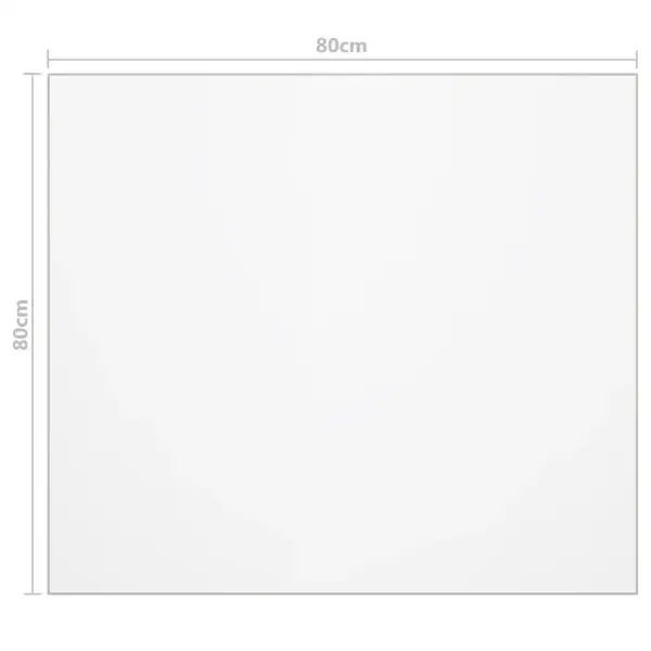 Läbipaistev lauakaitsematt, matt PVC, 80 x 80 cm, 1,6 mm - 6