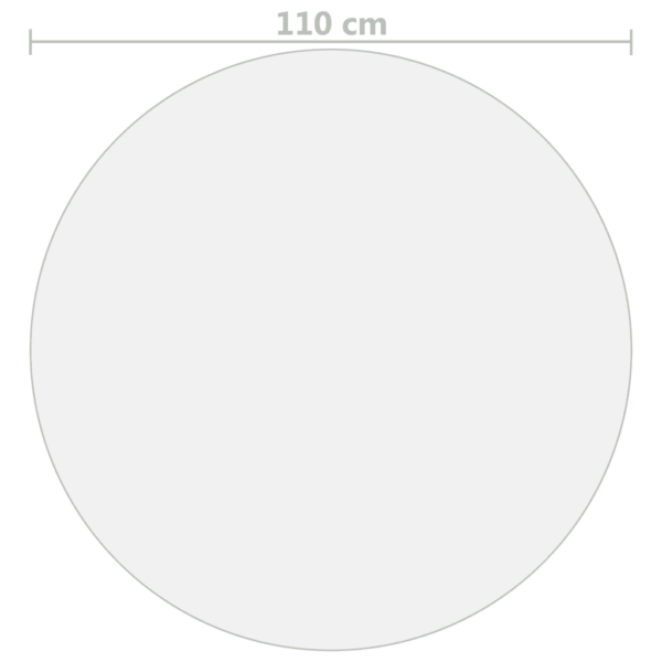 Läbipaistev matt ümmargune lauakaitse PVC-st, Ø 110 cm, 1,6 mm - 5