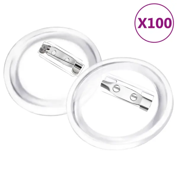 Läbipaistvast akrüülist nupumärkide komplekt, 100 tk, 37 mm – 2
