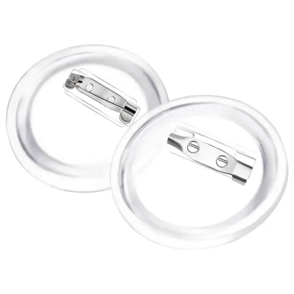 Läbipaistvast akrüülist nupumärkide komplekt, 100 tk, 37 mm – 3
