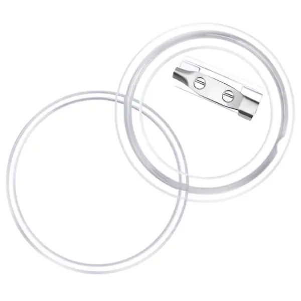 Läbipaistvast akrüülist nupumärkide komplekt, 100 tk, 37 mm – 7