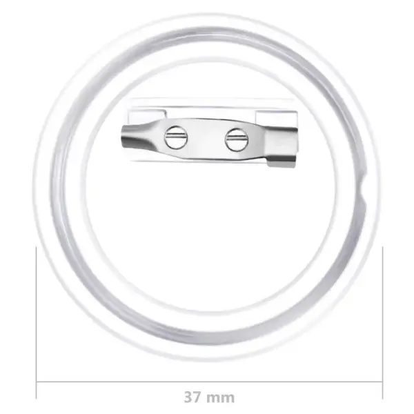 Läbipaistvast akrüülist nupumärkide komplekt, 100 tk, 37 mm – 8
