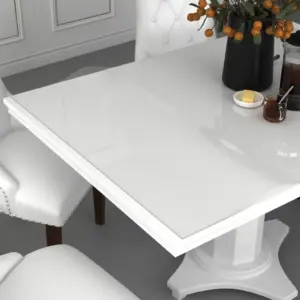 Läbipaistev PVC lauakaitse, kriimustuskindel ja veekindel, 140 x 90 cm, 1,6 mm