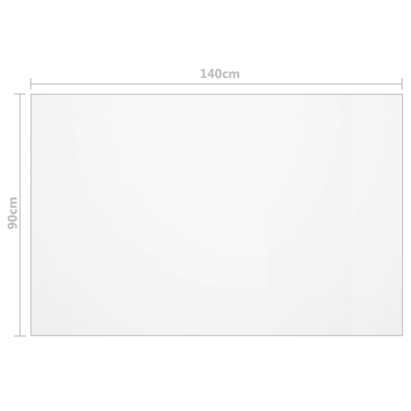 Läbipaistev PVC lauakaitse, kriimustuskindel ja veekindel, 140 x 90 cm, 1,6 mm - 6