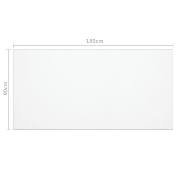 Läbipaistev PVC lauakaitse, kriimustuskindel ja veekindel, 180 x 90 cm, 1,6 mm - 6
