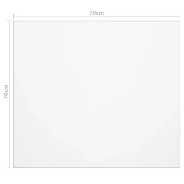 Läbipaistev PVC lauakaitse, 70 x 70 cm, 1,6 mm - 6