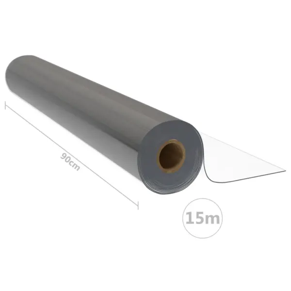 Lauakaitse rull, läbipaistev PVC, 0,9 x 15 m, 1,6 mm - 6