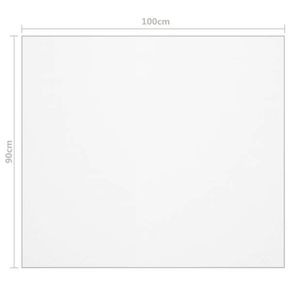 Läbipaistev PVC lauakaitsekile, kriimustuskindel, 100 x 90 cm, 1,6 mm - 6