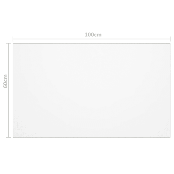 Läbipaistev matt PVC lauakaitsematt, 100 x 60 cm, 1,6 mm - 6