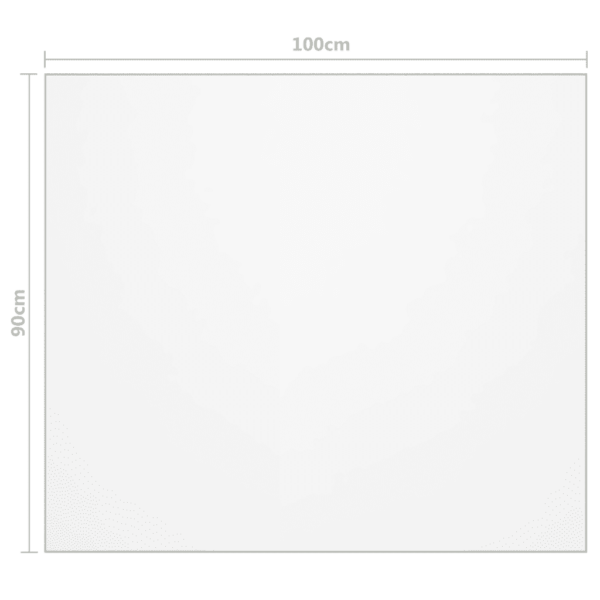 Läbipaistev matt PVC lauakaitsematt 100 x 90 cm, 1,6 mm - 6