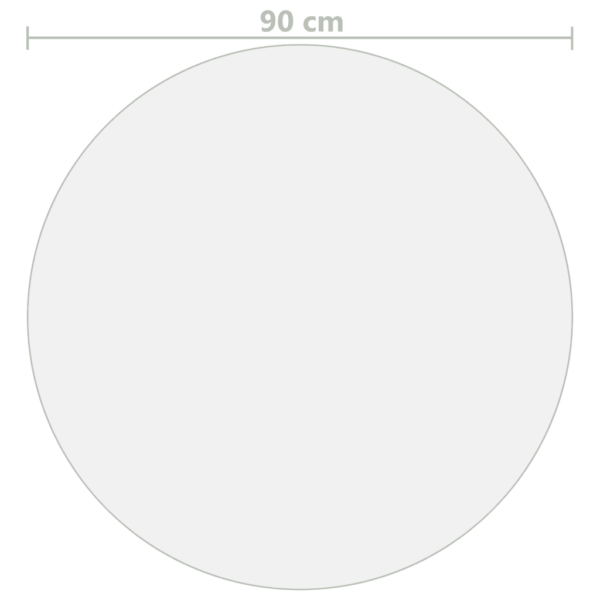 Ümmargune läbipaistev lauakaitse, PVC, Ø 90 cm, 1,6 mm - 5