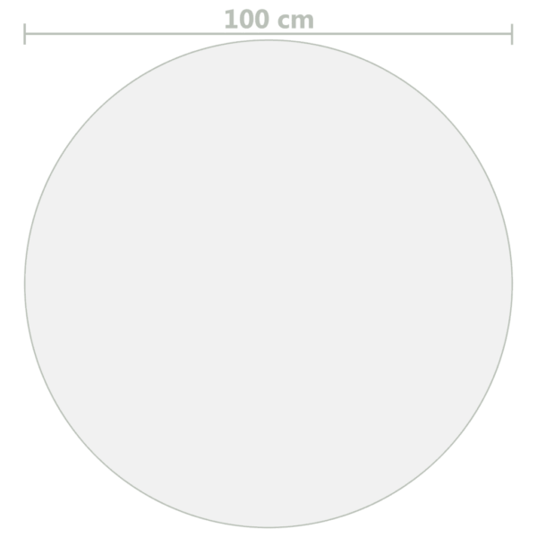 Ümmargune läbipaistev lauakaitse PVC-st, Ø 100 cm, 1,6 mm - 5