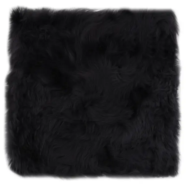 Kõrge karvaga lambanahast toolipadjad, 2 tk, tumehall, 40 x 40 cm – 2