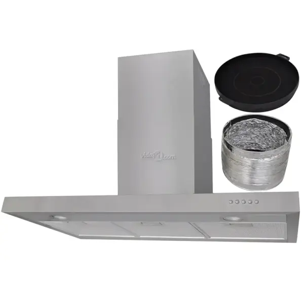 Lame roostevabast terasest pliidikubu LED-valgustusega, 90 cm, 720 m³/h – 5