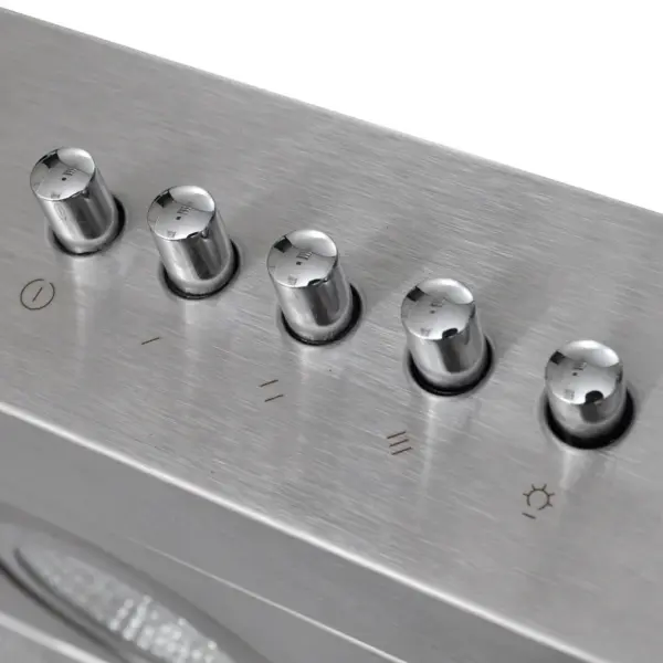 Lame roostevabast terasest pliidikubu LED-valgustusega, 90 cm, 720 m³/h – 6