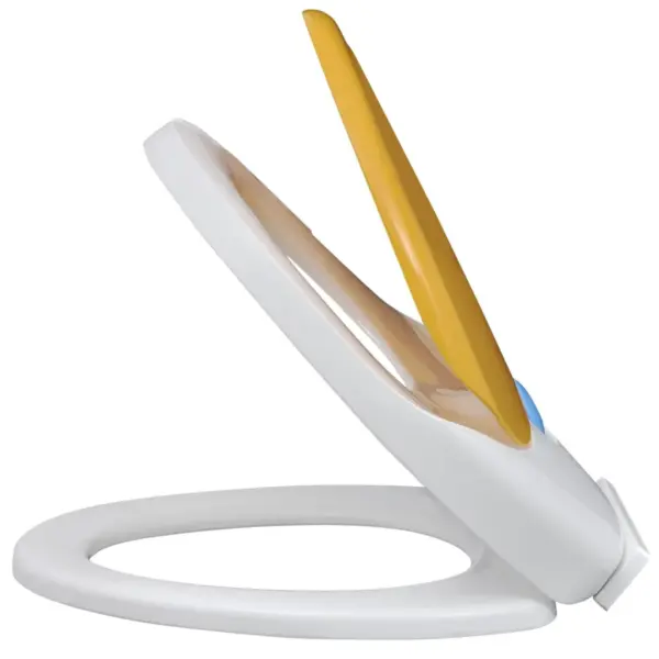 Vaikselt sulguvad laste prill-lauad, 2 tk, plast, valge/kollane, 48,5 x 36,5 cm – 4