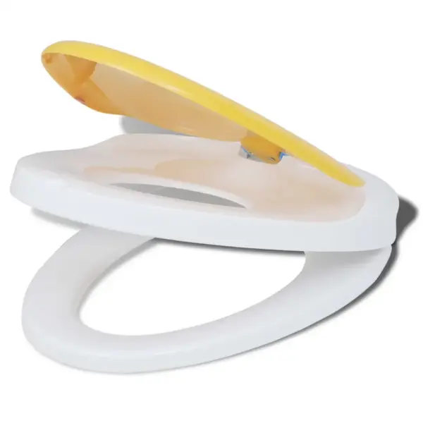 Vaikselt sulguvad laste prill-lauad, 2 tk, plast, valge/kollane, 48,5 x 36,5 cm – 7