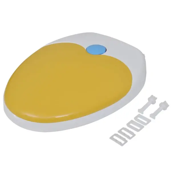 Vaikselt sulguvad laste prill-lauad, 2 tk, plast, valge/kollane, 48,5 x 36,5 cm – 8