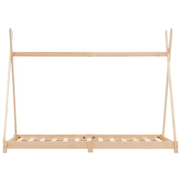 Laste tipi voodiraam männipuidust, liistpõhjaga, 70 x 140 cm – 3
