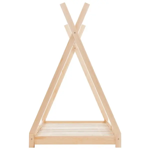 Laste tipi voodiraam männipuidust, liistpõhjaga, 70 x 140 cm – 4
