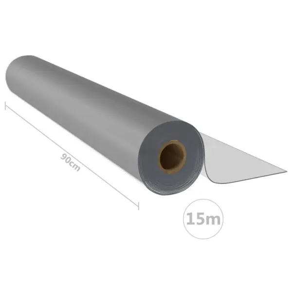 Matt läbipaistev PVC lauakaitsematt rullis, 0,9 x 15 m, 1,6 mm - 6