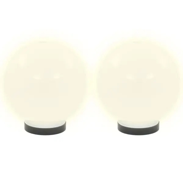 Kerakujulised LED aialambid, 20 cm, valge PMMA, 4 tk, E27, IP44 – 3