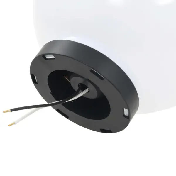 Kerakujulised LED aialambid, 20 cm, valge PMMA, 4 tk, E27, IP44 – 6