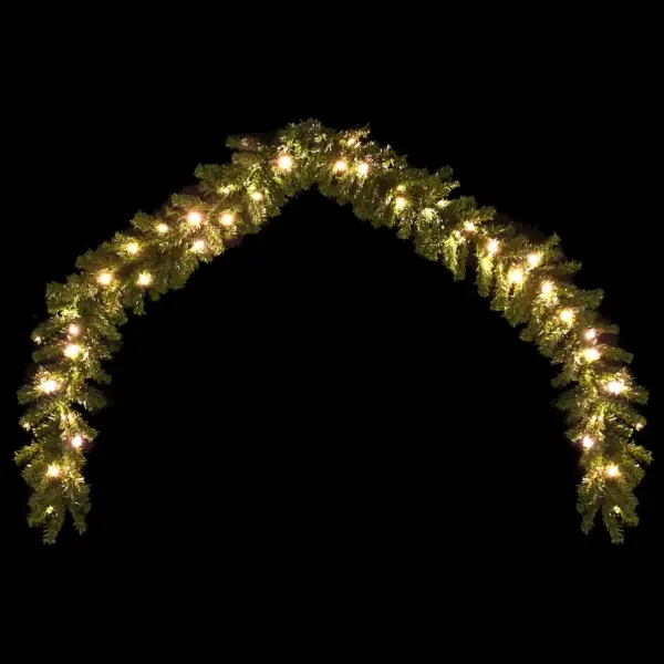LED-jõuluvanik 20 m, 300 sooja valge LEDiga, 8 valgusefektiga, roheline – 4