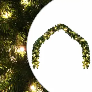 LED-jõuluvanik 5 m, 75 sooja valge LEDiga, 8 efekti, roheline