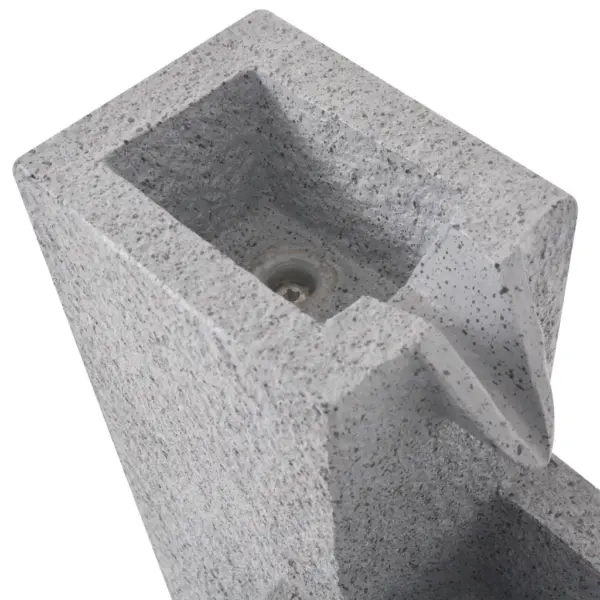LED-valgustusega toapurskkaev, hall polüvaik, 22,5 x 18 x 40,6 cm – 5