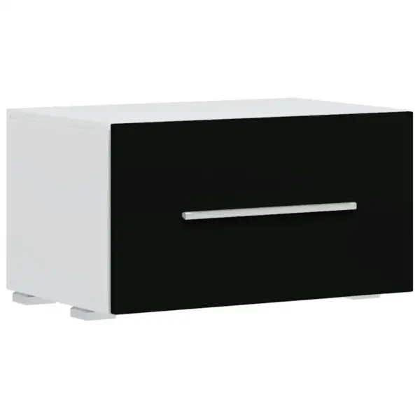Viieosaline LED-valgustusega sektsioonkapp, must/valge tehispuit, 240 x 40 x 195 cm – 10