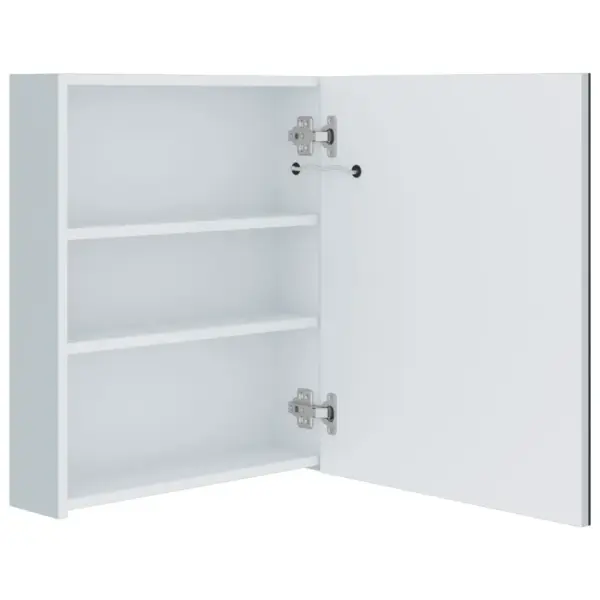 LED-valgustusega vannitoa peegelkapp 3 riiuliga, valge/hõbedane, 50 x 13,5 x 60 cm – 5