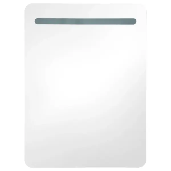 LED-valgustusega vannitoa peegelkapp siseriiulitega, valge/hõbedane, 60 x 11 x 80 cm – 4