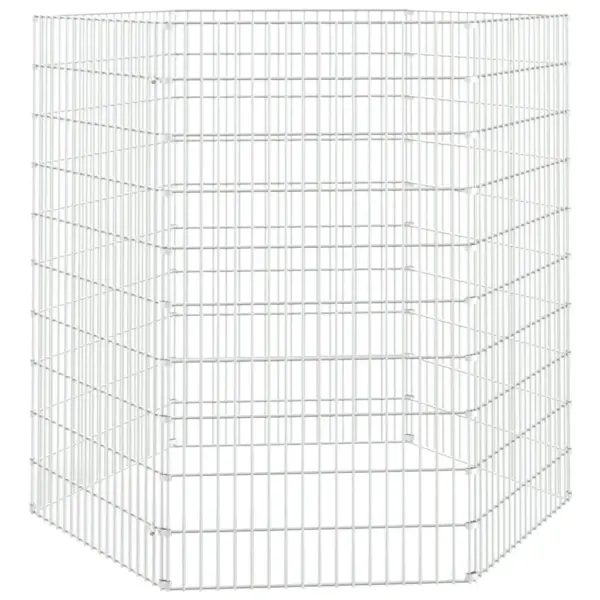 Lemmiklooma aedik 6 paneeliga, tsingitud raud, 54 x 100 cm, hõbedane - 2